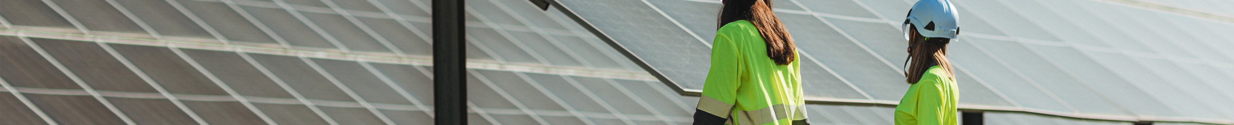 Sunshine on solar panels