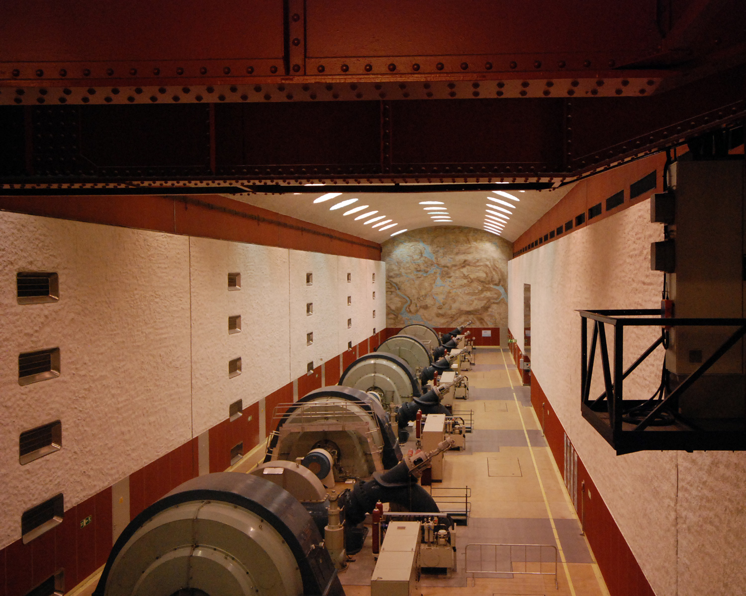 Machine room at Mår power plant