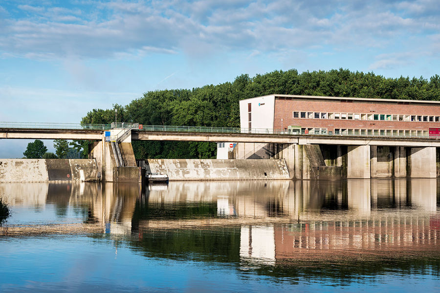 Landesbergen hydropower plant 